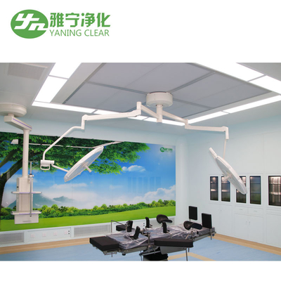 YANING পেশাদার কাস্টমাইজড হাসপাতাল ওয়াল প্যানেল দ্রুত ইনস্টলযোগ্য মডুলার অপারেশন থিয়েটার রুম ওয়াল প্যানেল মডুলার সমাধান