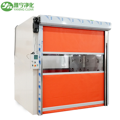 Ce অটো ডোর ক্লিনরুম এয়ার শাওয়ার 2.6kw 380v পিভিসি দ্রুত রোলিং শাটার দরজা