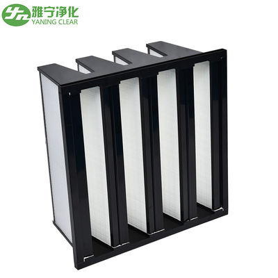 V Bank H10 Hvac Hepa ফিল্টার, উপ-উচ্চ দক্ষতা এয়ার ফিল্টার 610*610*295mm