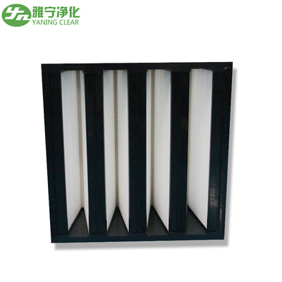 ABS প্লাস্টিক ফ্রেমের সাথে F7 F8 F9 H10 V ব্যাংক ফিল্টার