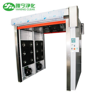 20m/S SUS304 কার্গো এয়ার শাওয়ার টানেল PVC দরজা HEPA ফিল্টার