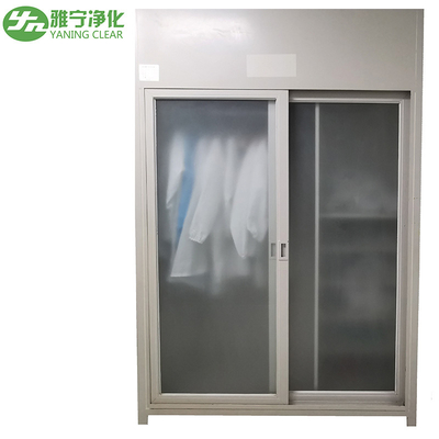 স্লাইডিং ডোর 400w ক্লিন রুম গার্মেন্টস ক্যাবিনেট পাউডার লেপা ইস্পাত